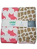 Carter's Child of Mine Baby Girls 2pk Bath Towels, Pink by Carter's