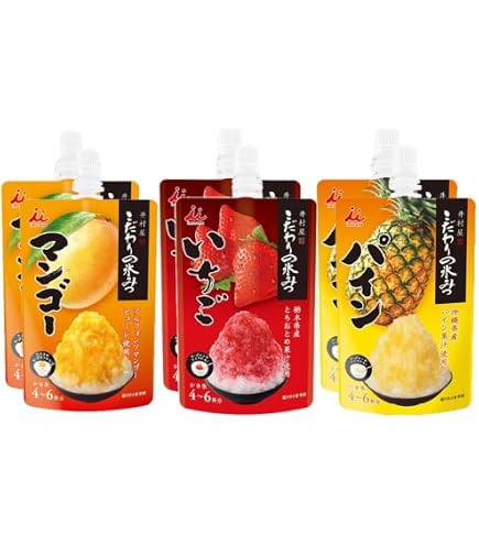 Amazon.co.jp: フルーツバスケット 無添加 かき氷 シロップ 3種類