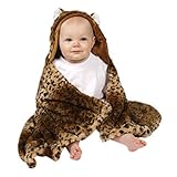 Cheetah Faux Fur Hood Wrap Blanket by Pickles Journey [並行輸入品]