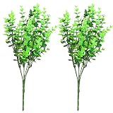 Zhhlinyuan 2 x Fake Artificial Plant Floral Leave Foliage Home Office Wedding Decoration 4276#