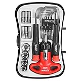 E-Value  T型ラチェットドライバーセット 20pcs EMT-20C