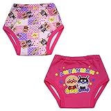 2枚組 アンパンマン トイレトレーニング 3重層 トレーニングパンツ おむつはずし（ピンク90cm）