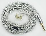 【JSHiFi-Zeus】QDC4.4mmリケーブル 単結晶銅銀メッキ4.4mmイヤホンアップグレードケーブル 8芯中華QDCイヤフォン交換ケーブル (QDC4.4mm)