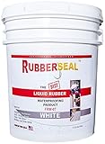 Rubberseal Liquid Rubber Waterproofing and Protective Coating -- Roll On WHITE 5 GALLON. [並行輸入品]