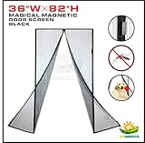windscreen4less磁気スクリーンドア – 36 " x 82インチと# xff0 C、頑丈、Walk Throughカーテン手フリー、Let Fresh Airとペットで、Keepバグアウ