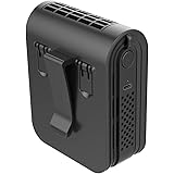 KEYNICE ベルトファン 携帯扇風機 腰掛け USB充電式 パワフル ポータブルファン 3段階風量調節 ミニ 扇風機 腰掛け/首掛け/手持ち/卓上 工事 屋外作業用 3600mAh ジェットファン 熱中症対策 アウトドア ブラック KN-1726