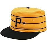 Pittsburgh Pirates MLB 1977ヴィンテージBaker Cooperstown Fittedキャップ(ゴールド, 7 )