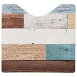 ベストコ トイレマット ミックスウッド ライト スクエア さらっと拭ける お手入れ簡単 ND-9952