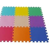 18 PC Interlocking Kids Soft EVA Foam Activity Play Mat Set Floor Tiles by Toys By Sentik