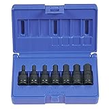 Grey Pneumatic (1297H) 3/8' Drive 7-Piece Hex Driver Socket Set [並行輸入品]