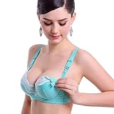 Wodery 「産前産後兼用」 授乳ブラジャー マタニティブラジャー レディース 下着 ブラ 妊娠 ワイヤー入り ストラップオープン 3/4カップ モーダル綿 竹繊維 マタニティーブラ