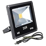 LE 20W 電球色 LED投光器 フラッドライト 作業灯 200Wハロゲンランプ相当 防水IP66 省エネ 広角