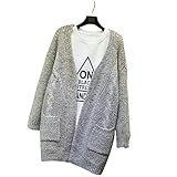 (マーシェル) Marshel マタニティ カーディガン アウター 長袖 カジュアル おしゃれ 産前 産後 長く使える 妊婦服 ライトグレー