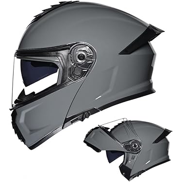 システムヘルメット フルフェイス XLサイズ DOT認証 茶色シールド ヘルメット オフロード バイク用 バイクヘルメット シールド付き