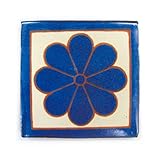 【B'stile】絵画のような壁タイル「メキシコタイル」CMT-J2（陶器質｜100mm角｜屋外壁/屋内壁用）1枚