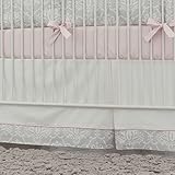 Carousel Designs Pink and Gray Damask 2-Piece Crib Bedding Set by Carousel Designs