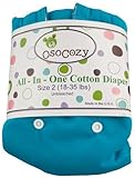 Osocozy All in One Cloth Diaper, Aqua, Large by OsoCozy [並行輸入品]