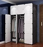 Panana ワードローブ クローゼット 組み立て式 洋服収納ラック収納ボックス 防塵・防汚 大容量 耐久性 整理タンス 収納棚