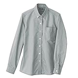 AITOZ  アイトス レディース長袖オックスボタンダウンシャツ  AZ7871 104 グレーストライプ L