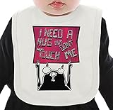 I Need A Hug ネクタイを有する有機ビブ Medium