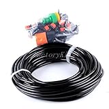 20 メートル ホース 25x ドリッパー マイクロ灌漑ドリップ システム植物ガーデン散水キット