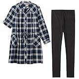 アビックス マミールナ マタニティパジャマ長袖 授乳口付き(起毛ブラックウォッチ) M-L オフ 綾織・スムース 377484