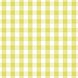 lola (ロラ) インテリアDIY用PVCシート クリエイティブ・フォイル のり付き45cm×3m ギンガムチェック ライムイエロー LOA6007