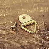 1pcsゴールドDリングPainting画像フレームHanging三角形ハンガーフックwith Screw