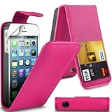 G4GADGET? Apple iPhone 4 4S Flip PU Leather Case Cover For Apple iPhone 4 4S (Hot Pink) by G4GADGET?