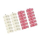 Kesoto 約288個　ヘッドバンド　バラの花　造花　結婚式　ウェディング　ピンク+クリーム　