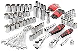 Powerbuilt 941110 SAE and Metric Mechanics Tool Set, 100 Piece by Powerbuilt