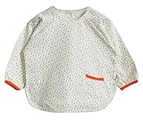 スモック キッズ キッズスモック 子供 食事用 防水エプロン 幼児 カーキ