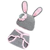Perfk 可愛い うさぎ　 幼児ニット　コスチューム　用着ぐるみ 　出産祝い　プレゼント　赤ちゃん　百日記念