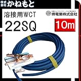 堺電業 70000-636 溶接用WCT 22SQ アース線(端子) 青色10m 製作セット