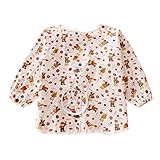 幼児 赤ちゃん ベビー 子供服 お食事用 スモック 幼稚園キッズ 絵画用エプロン うわっぱり 防水 防汚 洗いやすい 快適 柔らかい 綿製 2PCS（Lサイズ）