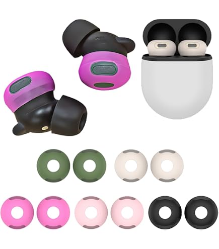 Amazon | Google Pixel Buds Pro 2用イヤーチップ、交換用シリコン