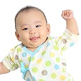 新生児 肌着セット ベビー 赤ちゃん 肌着 服 4枚セット 短肌着 50-60cm コンビ肌着 50-70cmオーガニックコットン 綿100％ フライス マリン ボーダー ドット 男の子