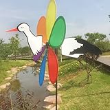 Bchz 3d Large動物Woodpecker風車、ヤード/ガーデン/装飾