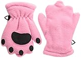 ベアハンズ フリース ミトン 幼児用 ライトピンク BEMTLP-T