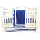 One Grace Place Simplicity Blue Infant Crib Bedding Set, Blue/White by One Grace Place