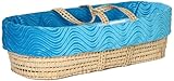 Baby Doll Bedding Water Wave Moses Basket, Blue by BabyDoll Bedding
