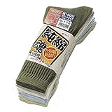 ★５足組５セット★総数25足販売★おたふく手袋 純綿魂 カラー先丸 5P S-176　品 質：綿100％ サイズ：25～27cm