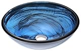 ソアーヴェシリーズdeco-glass容器シンクでサファイアWisp