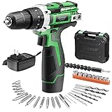 電動ドリル Ginour 12V電動ドリルドライバー 一台三役 25N.m 18+3段階 トルク調節 正逆転可能 2段階速度 LEDライト