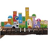 アラジン木製知育動物図積み木32 [並行輸入品]