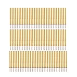 Biuuu 100個の直径1.02ミリメートル長さ15.85ミリメートル100グラムスプリングテストプローブポゴピンツールP75 - B1