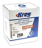 Kreg SML-C2 - 250 Pocket Screws 2-Inch, #8 Coarse, Washer Head, 250 Count [並行輸入品]