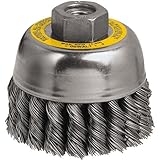 DEWALT DW49155 4-Inch by 5/8-Inch-11 XP .014 Stainless Crimp Wire Cup Brush [並行輸入品]