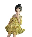 (チェリーレッド) CherryRed 子供服 ワンピース 女の子 フォーマル ドレス 七五三 夏秋 可愛い 入園式 入学式 100 イエロー