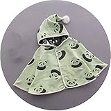 マント フード付き ベビーバスローブ おくるみ 6重ガーゼ 保温性 ふわふわガーゼ 通気性 お洒落 パンダ